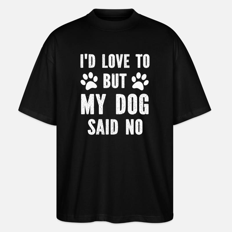 Chiens Chiens - T-shirt bio Blaster 2.0 coupe oversize Stanley/Stella Unisexe - noir