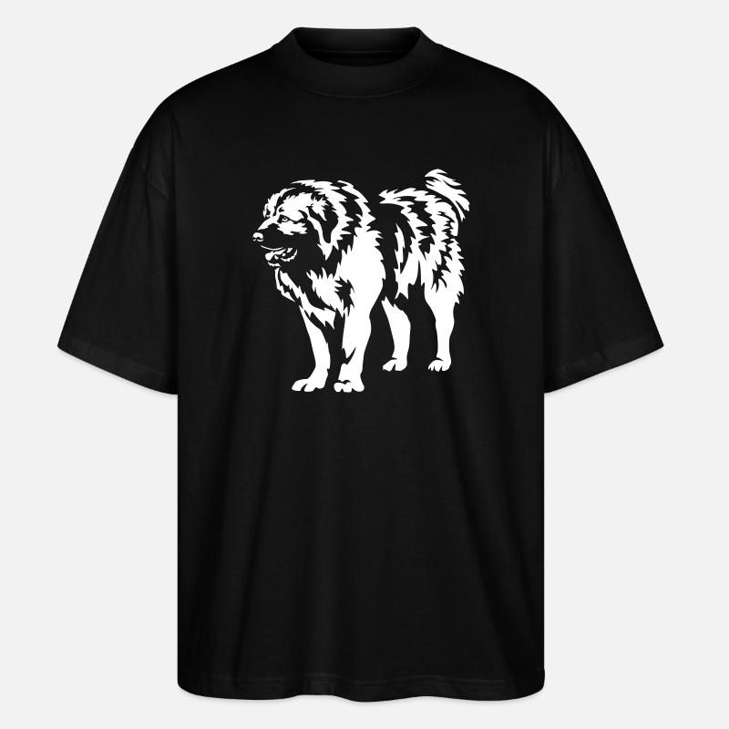 Kaukasischer Owtscharka "Black Edition" - Stanley/Stella Oversized Unisex Bio T-Shirt Blaster 2.0 - Schwarz