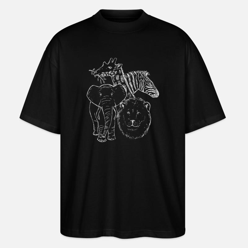 Wildwechsel - Stanley/Stella Oversized Unisex Bio T-Shirt Blaster 2.0 - Schwarz