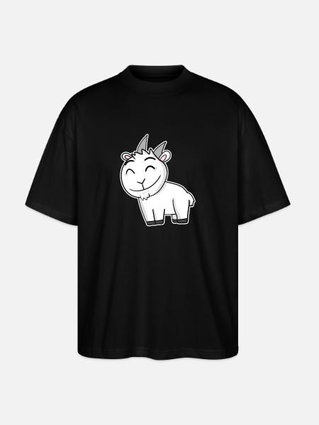 Goat Buck - Stanley/Stella Oversized Unisex Organic T-shirt Blaster 2.0 - black