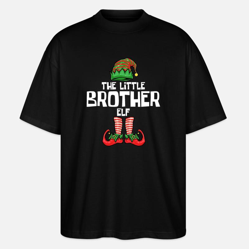 Kleiner Bruder Elf - Stanley/Stella Oversized Unisex Bio T-Shirt Blaster 2.0 - Schwarz