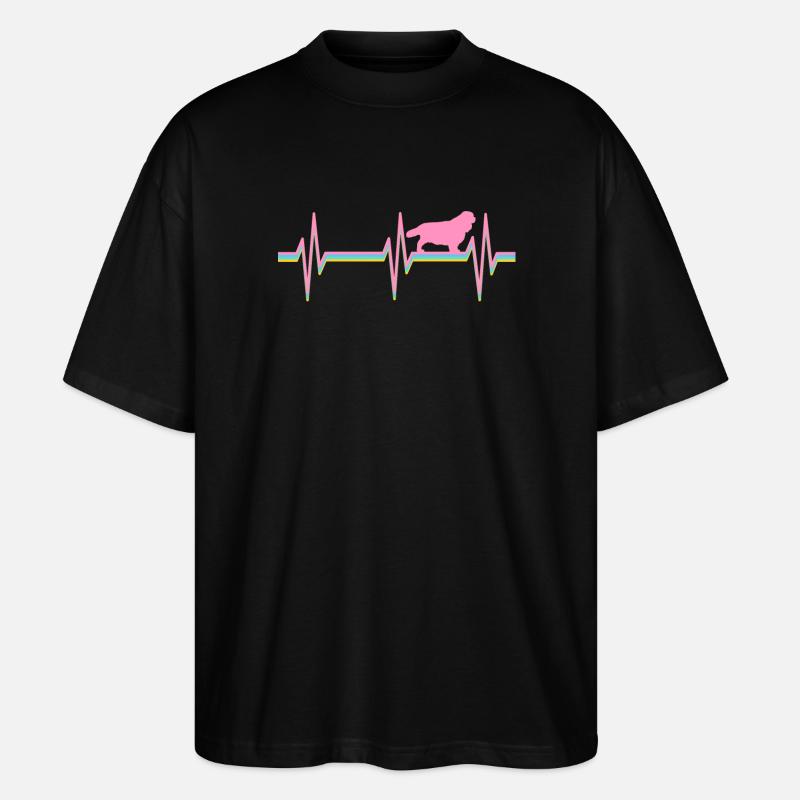 Cavalier King Charles - Stanley/Stella Oversized Unisex Bio T-Shirt Blaster 2.0 - Schwarz