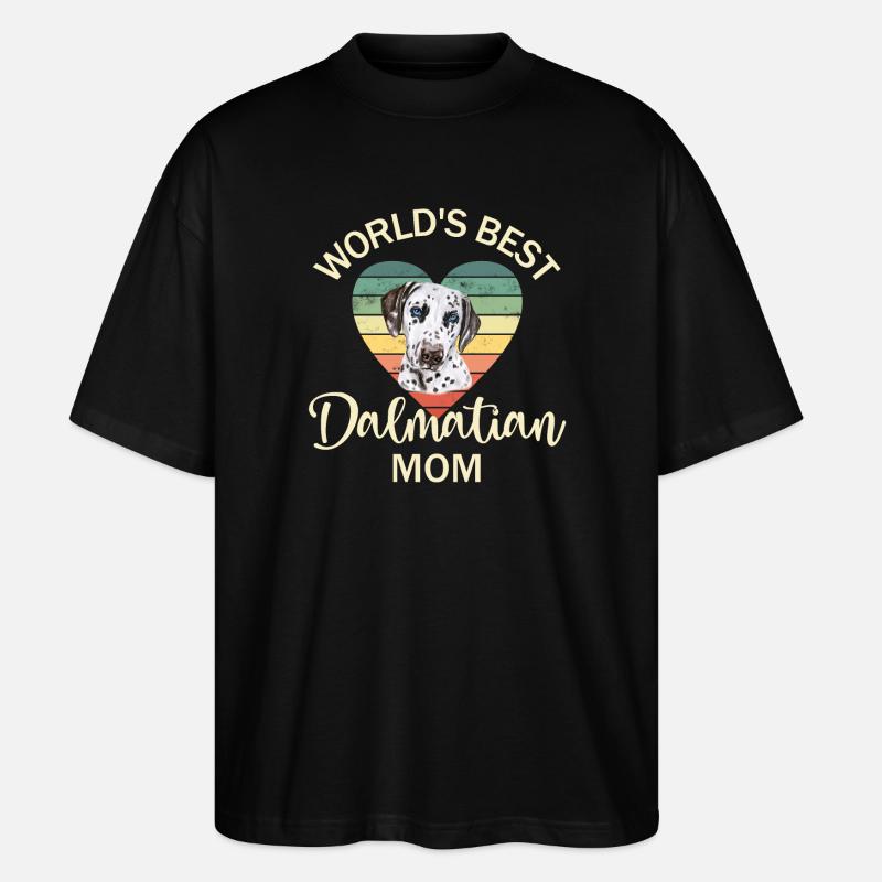 Chien Dalmatien - T-shirt bio Blaster 2.0 coupe oversize Stanley/Stella Unisexe - noir