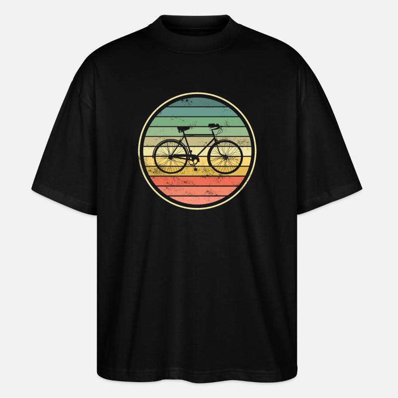 Fahrrad - Stanley/Stella Oversized Unisex Bio T-Shirt Blaster 2.0 - Schwarz
