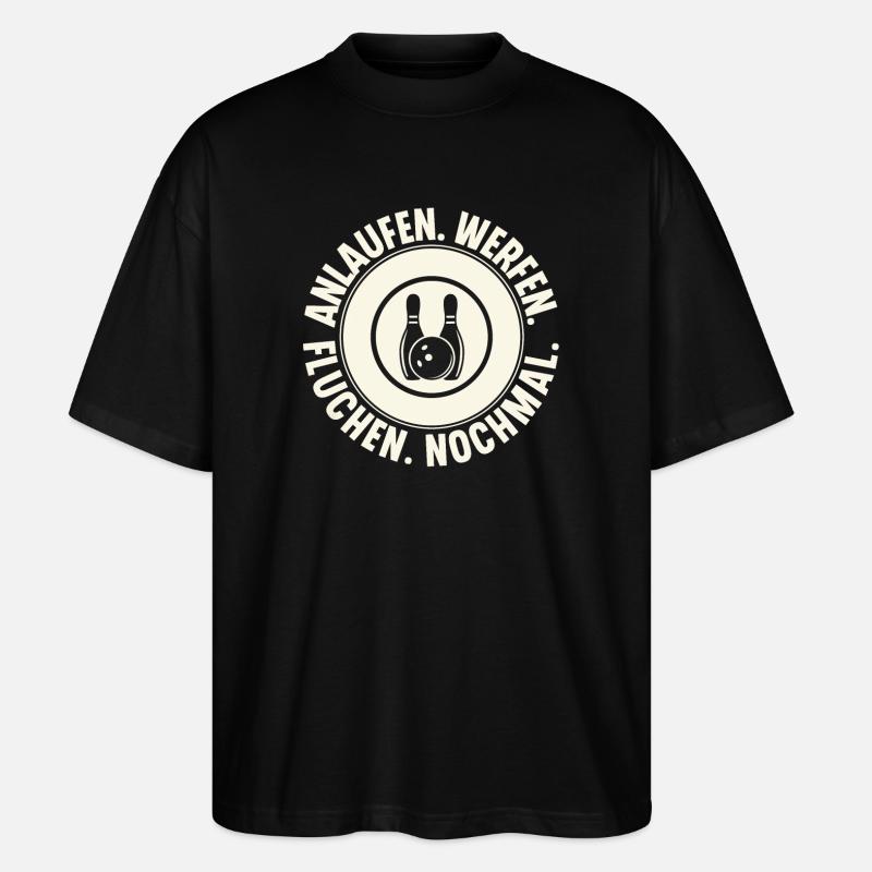 Bowling - Stanley/Stella Oversized Unisex Bio T-Shirt Blaster 2.0 - Schwarz