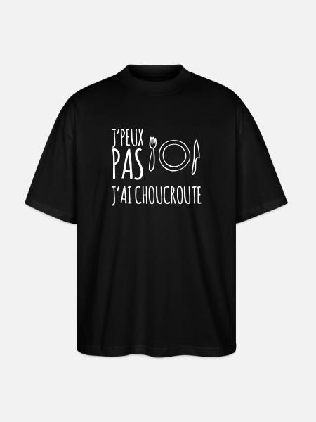 Choucroute humour - T-shirt bio Blaster 2.0 coupe oversize Stanley/Stella Unisexe - noir