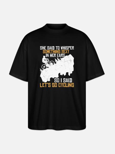 Radflirt am Berg - Stanley/Stella Oversized Unisex Bio T-Shirt Blaster 2.0 - Schwarz