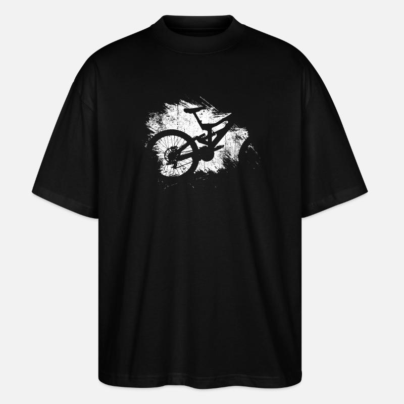 Fahrrad MTB - Stanley/Stella Oversized Unisex Bio T-Shirt Blaster 2.0 - Schwarz
