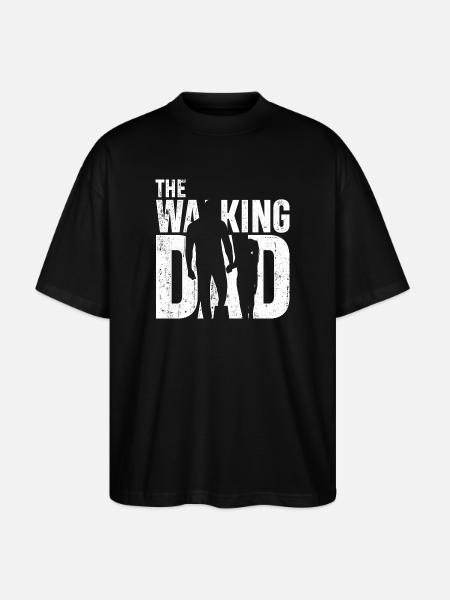 Walking With Dad Silhouette - Stanley/Stella Oversized Unisex Bio T-Shirt Blaster 2.0 - Schwarz