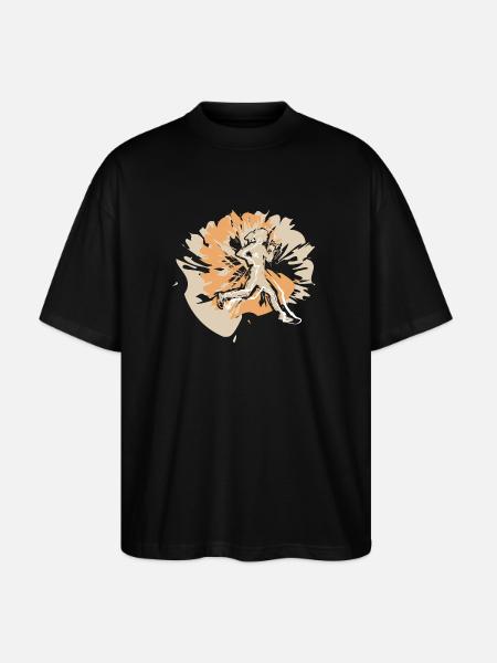 Runner at the Marathon Running - Stanley/Stella Oversized Unisex Organic T-shirt Blaster 2.0 - black
