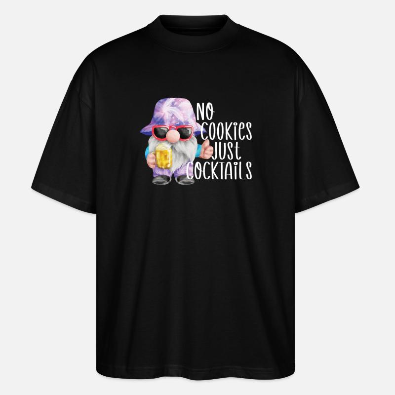 Weihnachts-kreuzfahrt Summer Gnome - Stanley/Stella Oversized Unisex Bio T-Shirt Blaster 2.0 - Schwarz