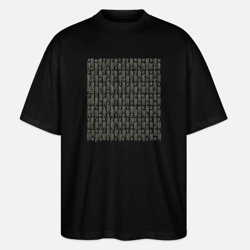 Muster - Khaki - Stanley/Stella Oversized Unisex Bio T-Shirt Blaster 2.0 - Schwarz