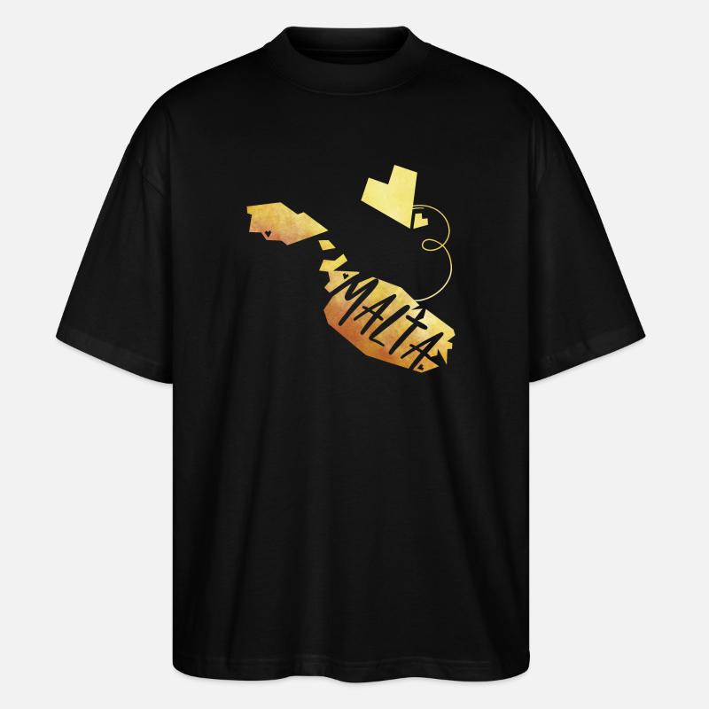 Malta - Stanley/Stella Oversized Unisex Bio T-Shirt Blaster 2.0 - Schwarz