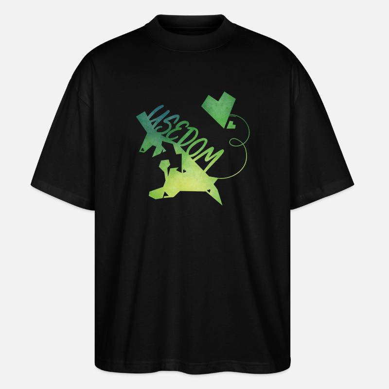 Usedom - Stanley/Stella Oversized Unisex Bio T-Shirt Blaster 2.0 - Schwarz