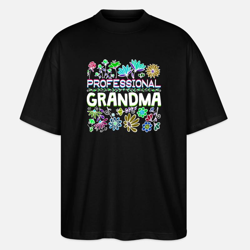 Großmama Spruch Großmutter Oma Ruhestand - Stanley/Stella Oversized Unisex Bio T-Shirt Blaster 2.0 - Schwarz