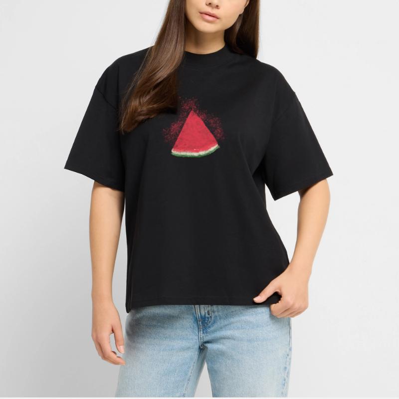 Pastèque, Pastèque, Melon, Aquarelle T-shirt bio Blaster 2.0 coupe oversize Stanley/Stella Unisexe