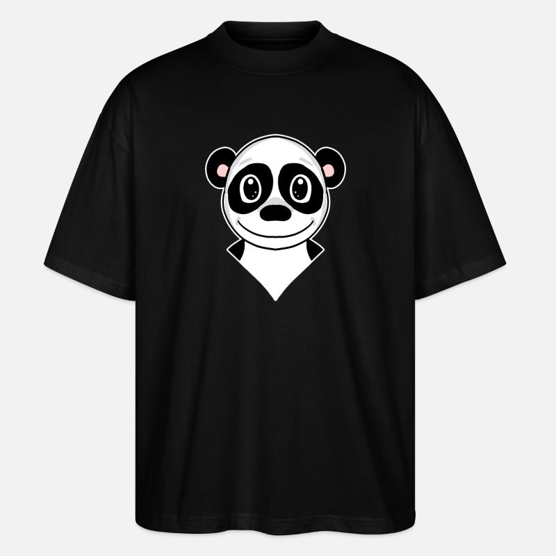 Panda - T-shirt bio Blaster 2.0 coupe oversize Stanley/Stella Unisexe - noir