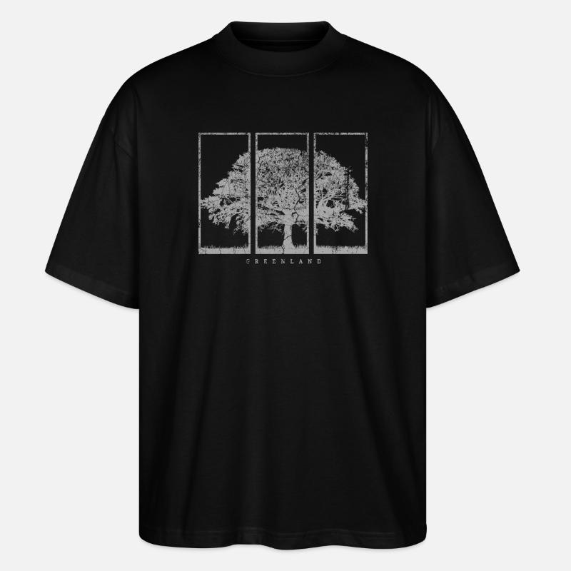 Arbre de la nature - T-shirt bio Blaster 2.0 coupe oversize Stanley/Stella Unisexe - noir
