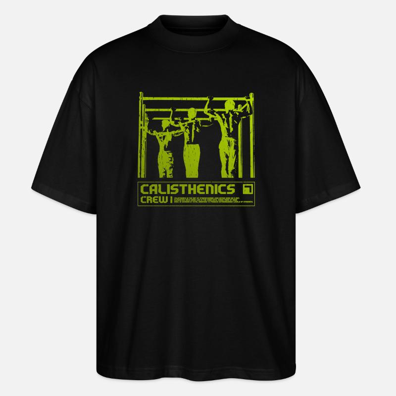 Calisthenics Crew Silhouette - Stanley/Stella Oversized Unisex Bio T-Shirt Blaster 2.0 - Schwarz