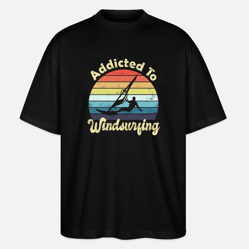 Windsurfing Windsurfer - Stanley/Stella Oversized Unisex Organic T-shirt Blaster 2.0 - black