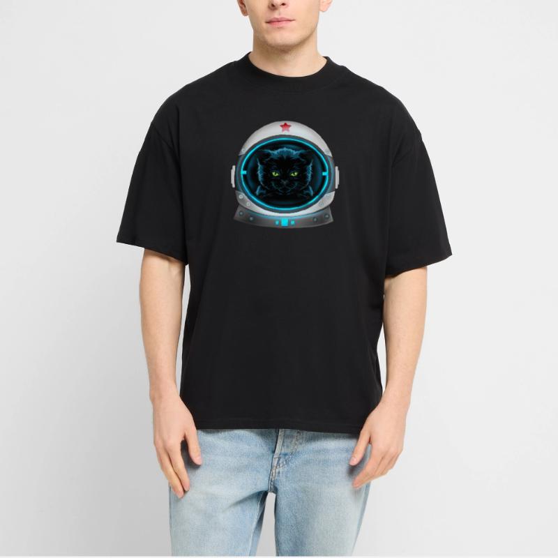 astronaute chat de l’espace en colère T-shirt bio Blaster 2.0 coupe oversize Stanley/Stella Unisexe
