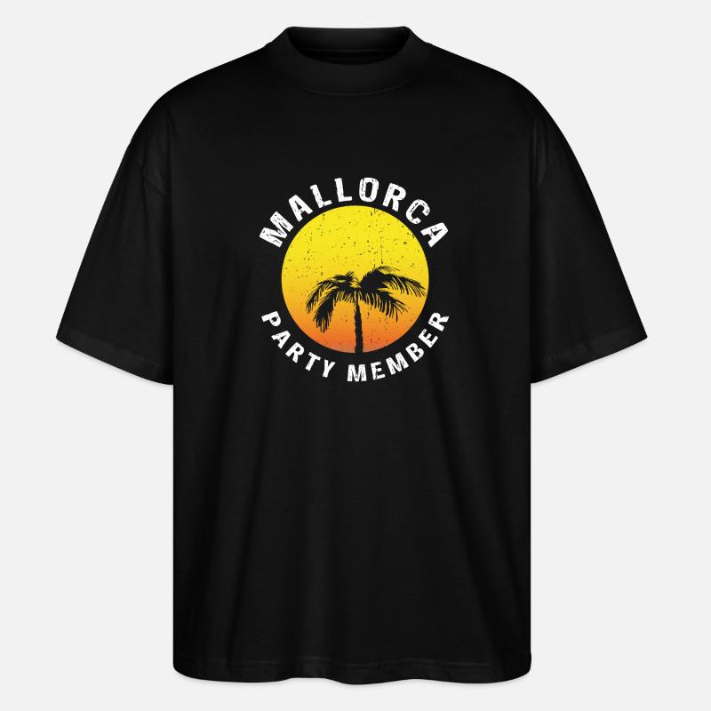MALLORCA PARTY MEMBERS - Stanley/Stella Oversized Unisex Organic T-shirt Blaster 2.0 - black