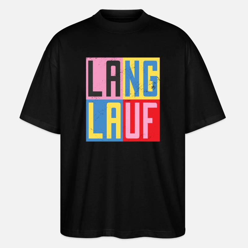 Conception à travers le pays - T-shirt bio Blaster 2.0 coupe oversize Stanley/Stella Unisexe - noir