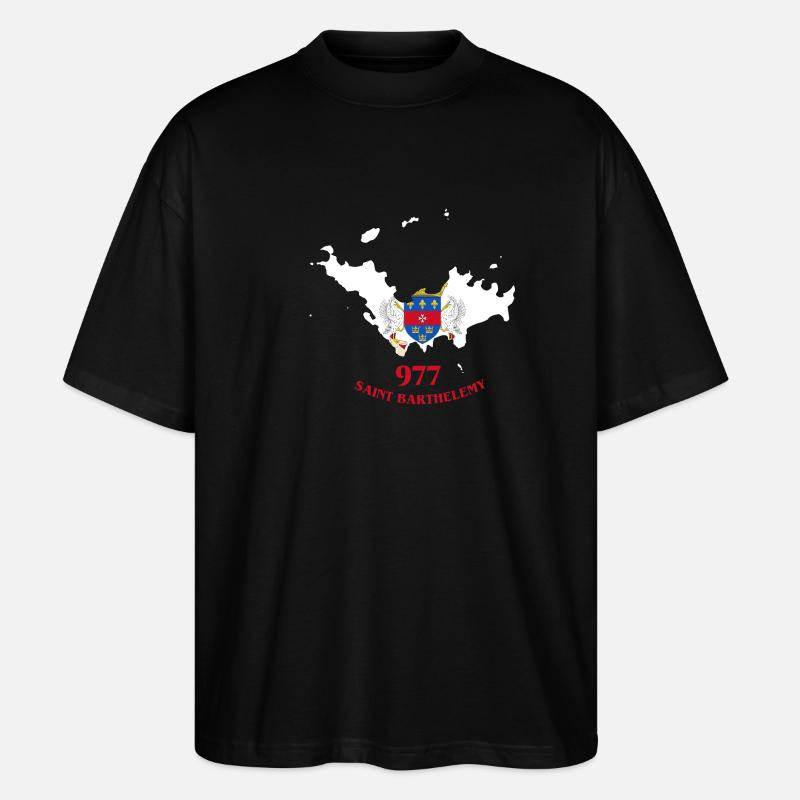 Saint-Barthelemy - Stanley/Stella Oversized Unisex Bio T-Shirt Blaster 2.0 - Schwarz