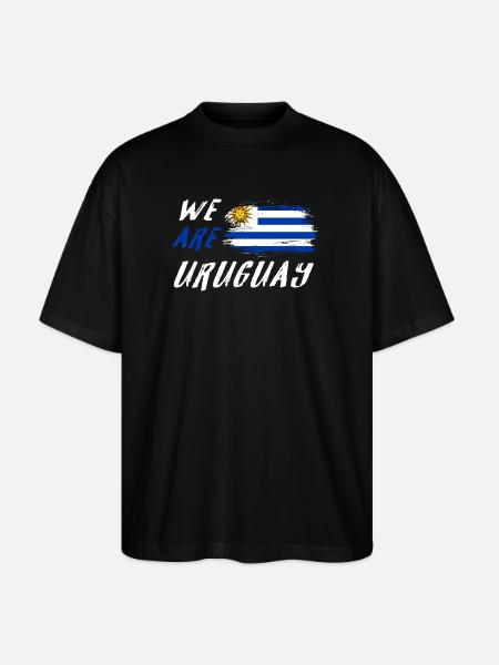 We are Uruguay - Stanley/Stella Oversized Unisex Organic T-shirt Blaster 2.0 - black
