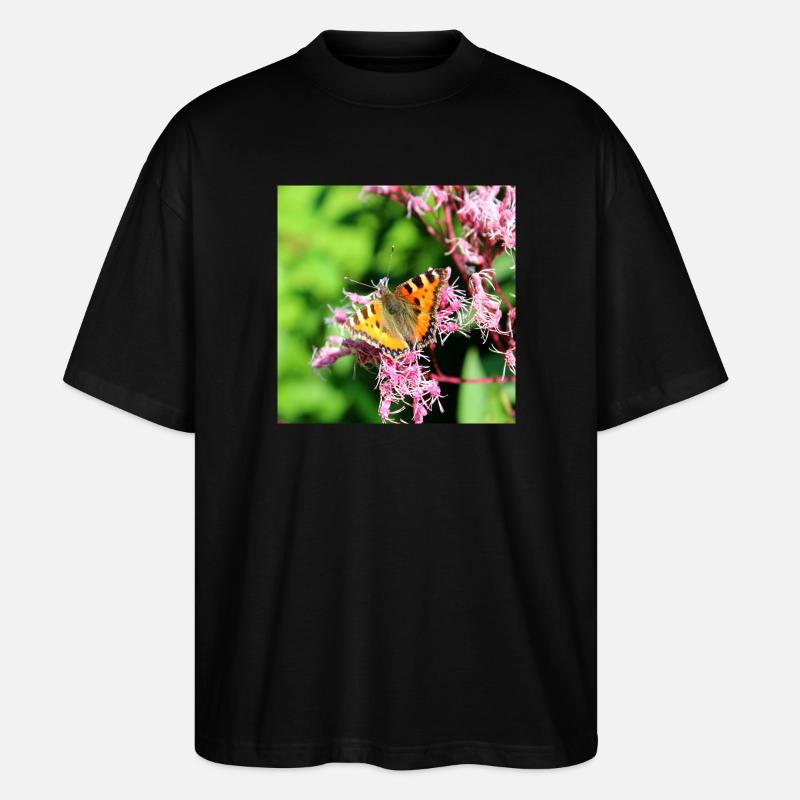 Schmetterlinge - Stanley/Stella Oversized Unisex Bio T-Shirt Blaster 2.0 - Schwarz