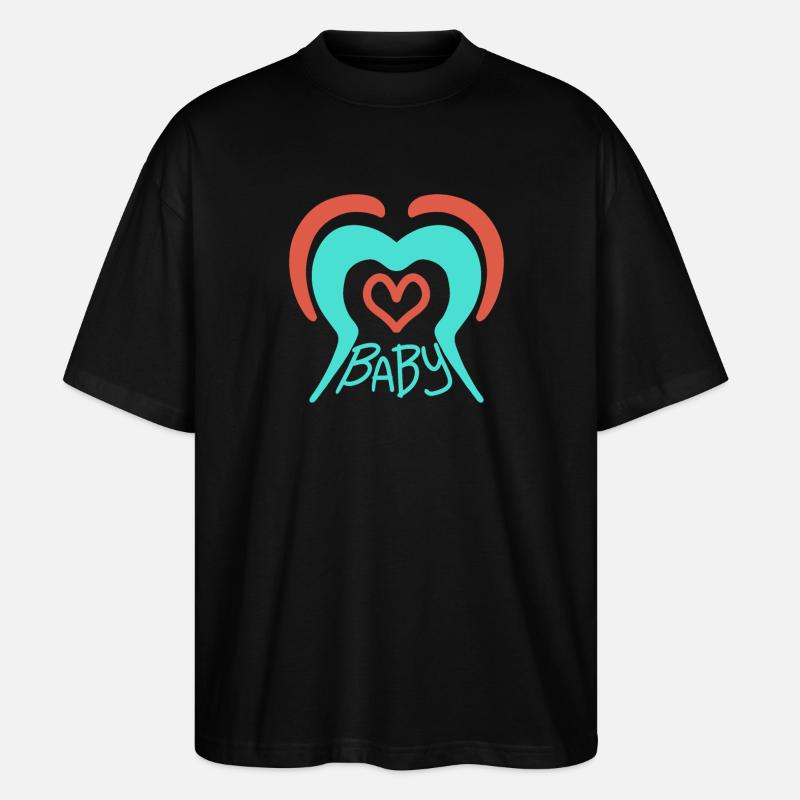 Bébé - T-shirt bio Blaster 2.0 coupe oversize Stanley/Stella Unisexe - noir