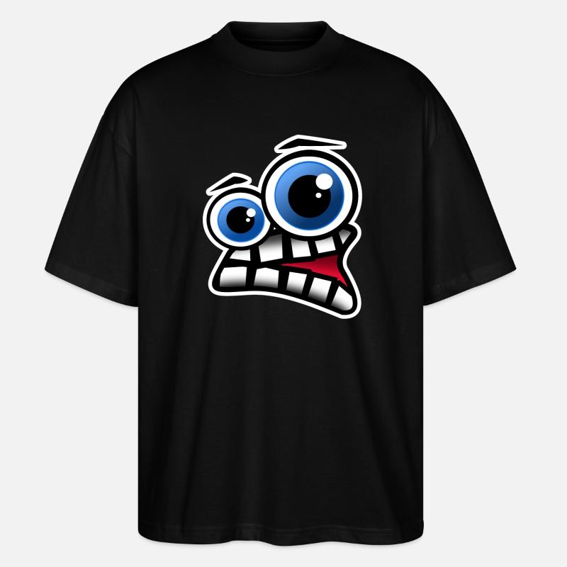 Face Comic - T-shirt bio Blaster 2.0 coupe oversize Stanley/Stella Unisexe - noir