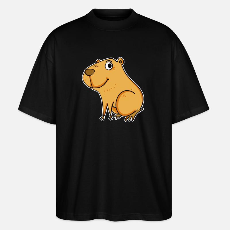 Capybara Wasserschwein - T-shirt bio Blaster 2.0 coupe oversize Stanley/Stella Unisexe - noir