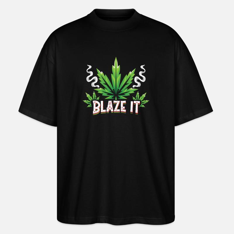 Blaze it - Stanley/Stella Oversized Unisex Bio T-Shirt Blaster 2.0 - Schwarz