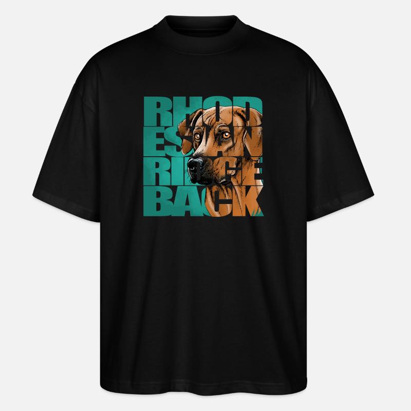 Rhodesian Ridgeback - T-shirt bio Blaster 2.0 coupe oversize Stanley/Stella Unisexe - noir