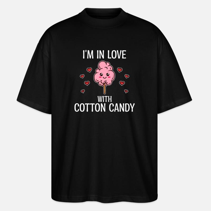 Bonbon Zucker Statement Süßigkeiten Lecker - Stanley/Stella Oversized Unisex Bio T-Shirt Blaster 2.0 - Schwarz