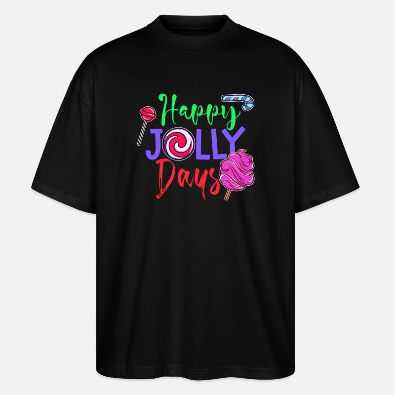 Délicieux dessert Candy Statement Bonbons - T-shirt bio Blaster 2.0 coupe oversize Stanley/Stella Unisexe - noir