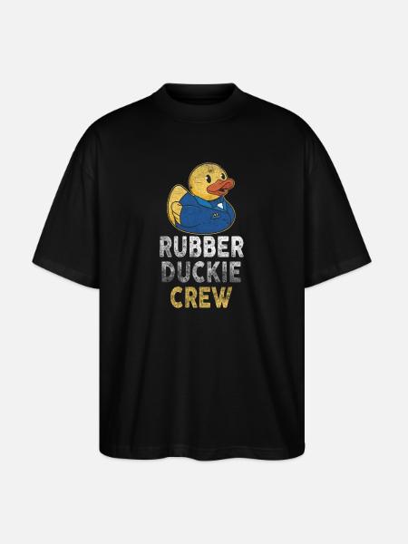 Rubber Duck Rubber Duckie Crew - Stanley/Stella Oversized Unisex Organic T-shirt Blaster 2.0 - black