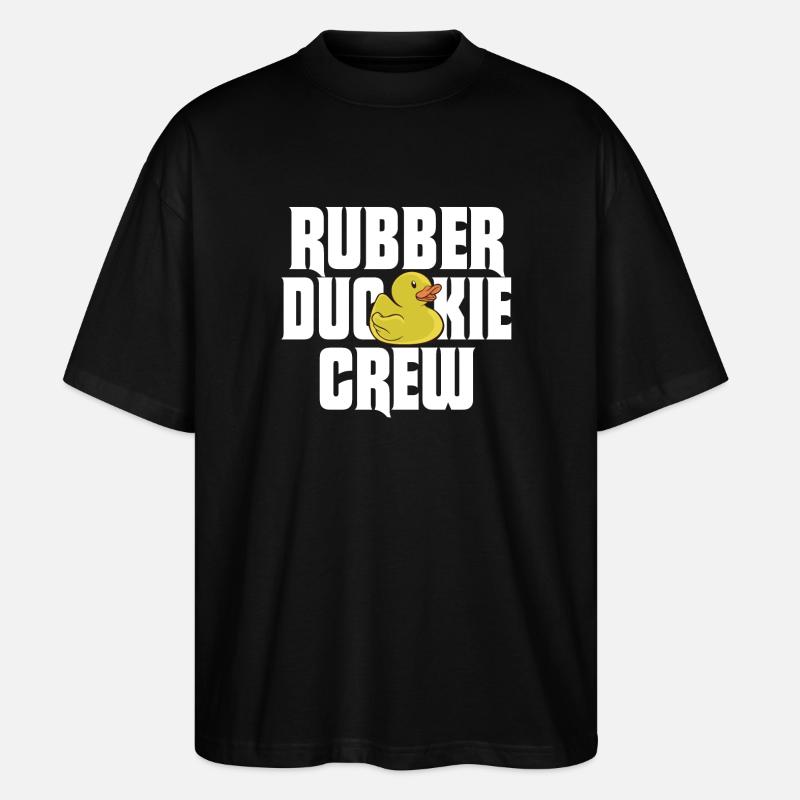 Rubber Duck Rubber Duckie Crew - Stanley/Stella Oversized Unisex Bio T-Shirt Blaster 2.0 - Schwarz