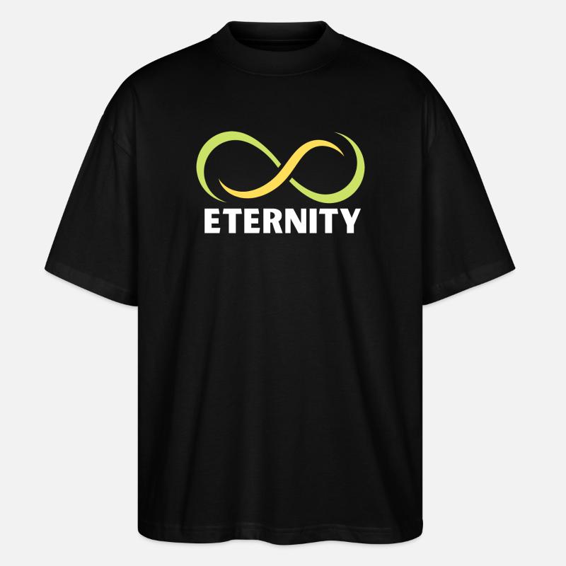 Ewigkeits-Infinity-Band-Emblem - Stanley/Stella Oversized Unisex Bio T-Shirt Blaster 2.0 - Schwarz
