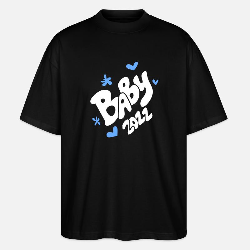 Bébé 2022 - Naissance Enceinte 2022 - T-shirt bio Blaster 2.0 coupe oversize Stanley/Stella Unisexe - noir