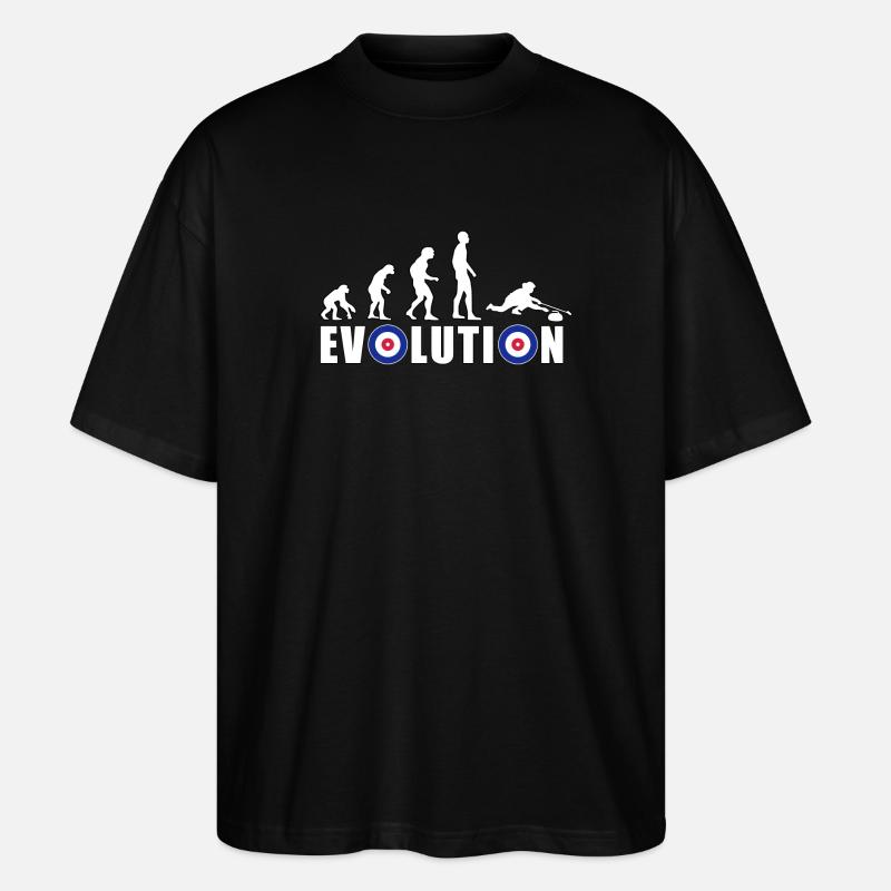EVOLUTION CURLING Curling Cadeau Hiver - T-shirt bio Blaster 2.0 coupe oversize Stanley/Stella Unisexe - noir