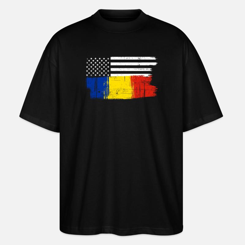 Pinselfusion kennzeichnen - Stanley/Stella Oversized Unisex Bio T-Shirt Blaster 2.0 - Schwarz