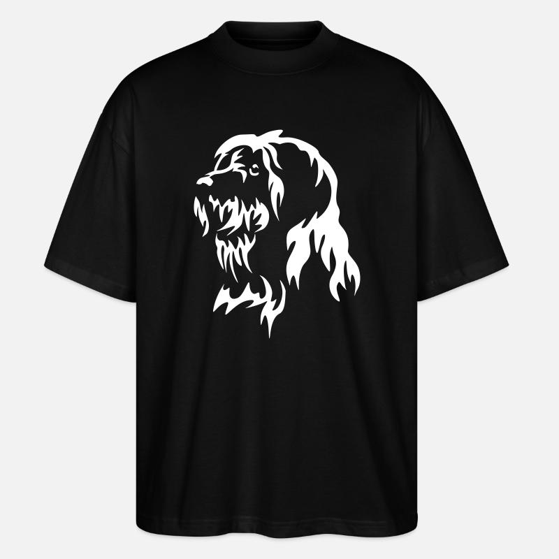 Tête Bobtail « Black Edition » - T-shirt bio Blaster 2.0 coupe oversize Stanley/Stella Unisexe - noir