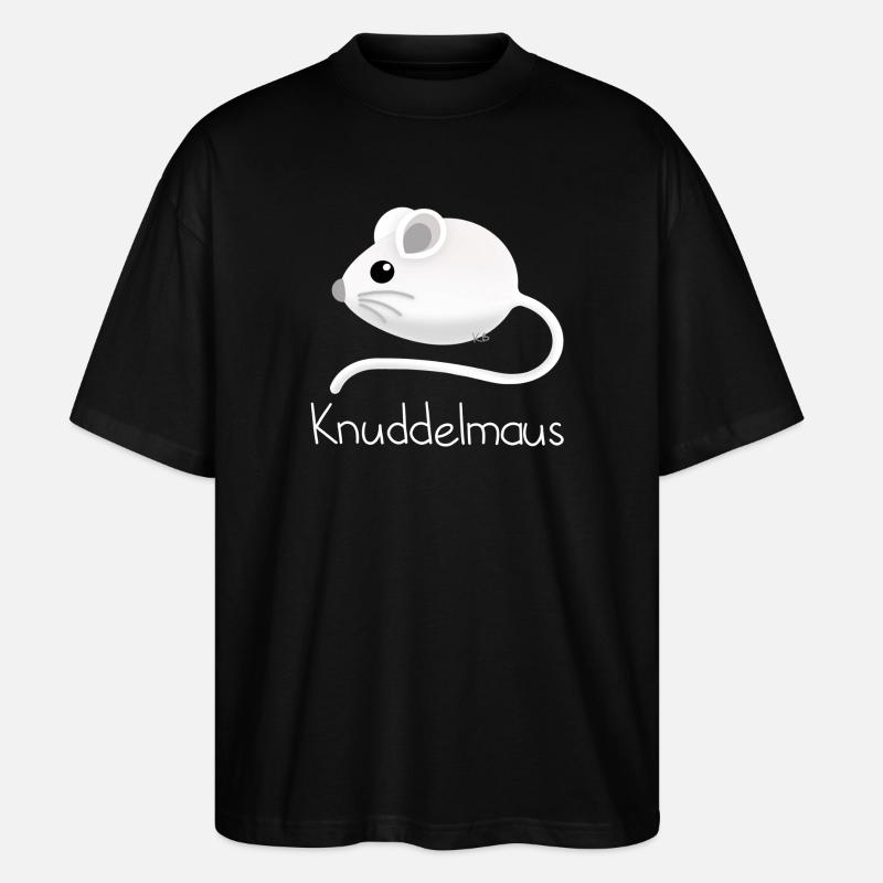 Knuddelmaus - Stanley/Stella Oversized Unisex Bio T-Shirt Blaster 2.0 - Schwarz