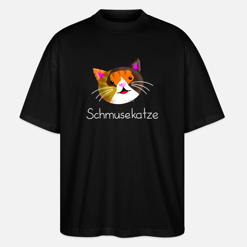Schmusekatze - Stanley/Stella Oversized Unisex Bio T-Shirt Blaster 2.0 - Schwarz