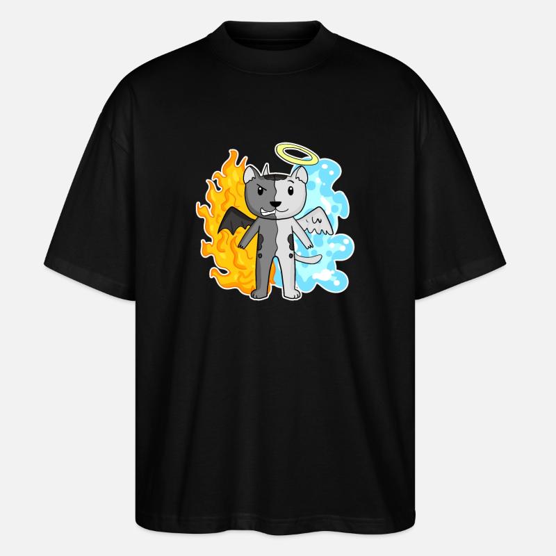 Katze Katzenrasse Burmilla - Stanley/Stella Oversized Unisex Bio T-Shirt Blaster 2.0 - Schwarz