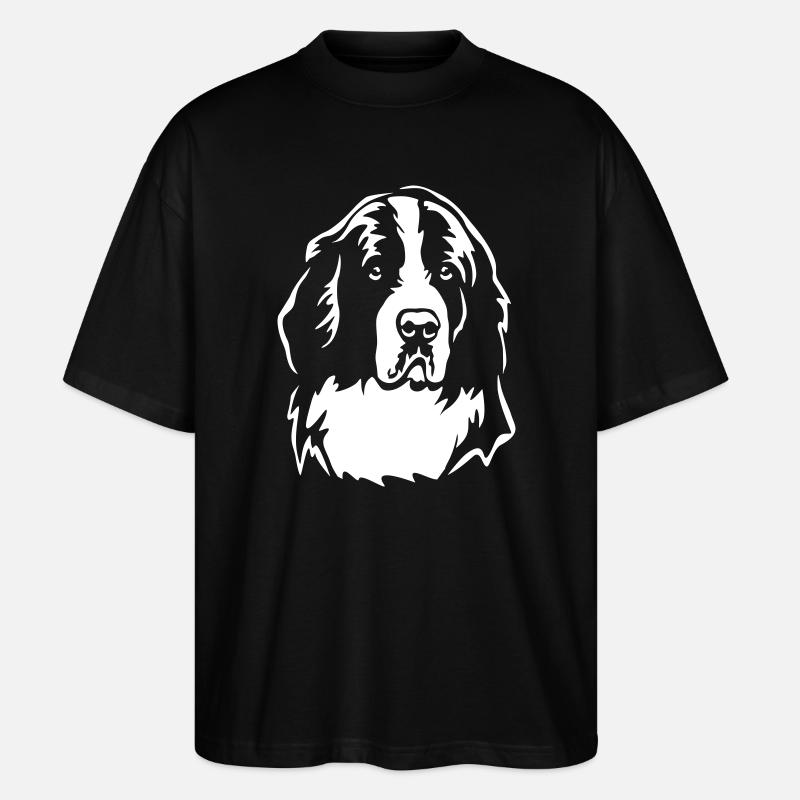 Landseer Head "Black Edition" - Stanley/Stella Oversized Unisex Organic T-shirt Blaster 2.0 - black