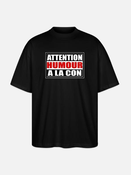 Humour a la con - T-shirt bio Blaster 2.0 coupe oversize Stanley/Stella Unisexe - noir