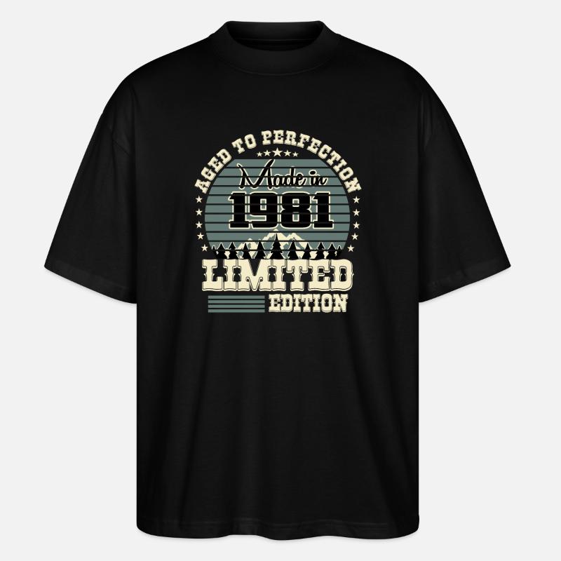 Édition limitée 1981 - T-shirt bio Blaster 2.0 coupe oversize Stanley/Stella Unisexe - noir